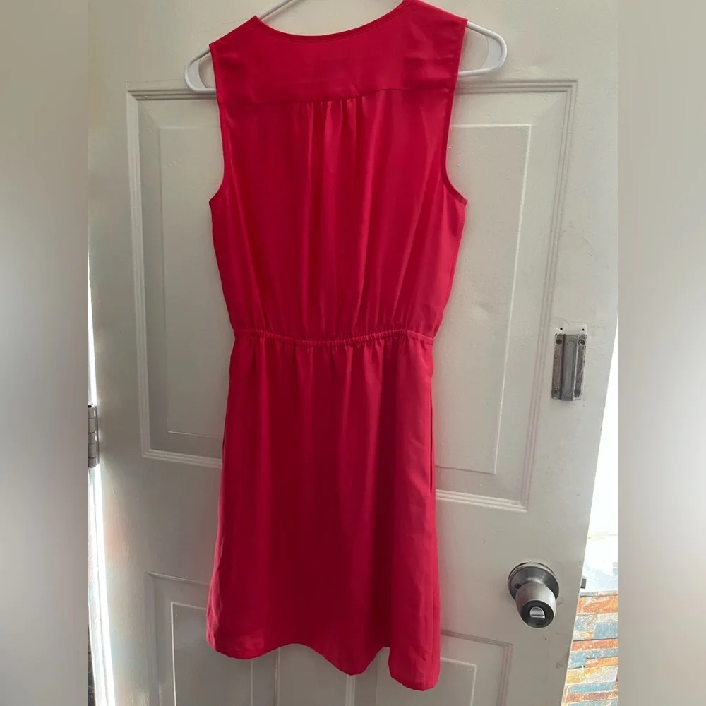 NWOT Ann Taylor Loft Sleeveless Lined Dress Coral XS - Picture 2 of 11